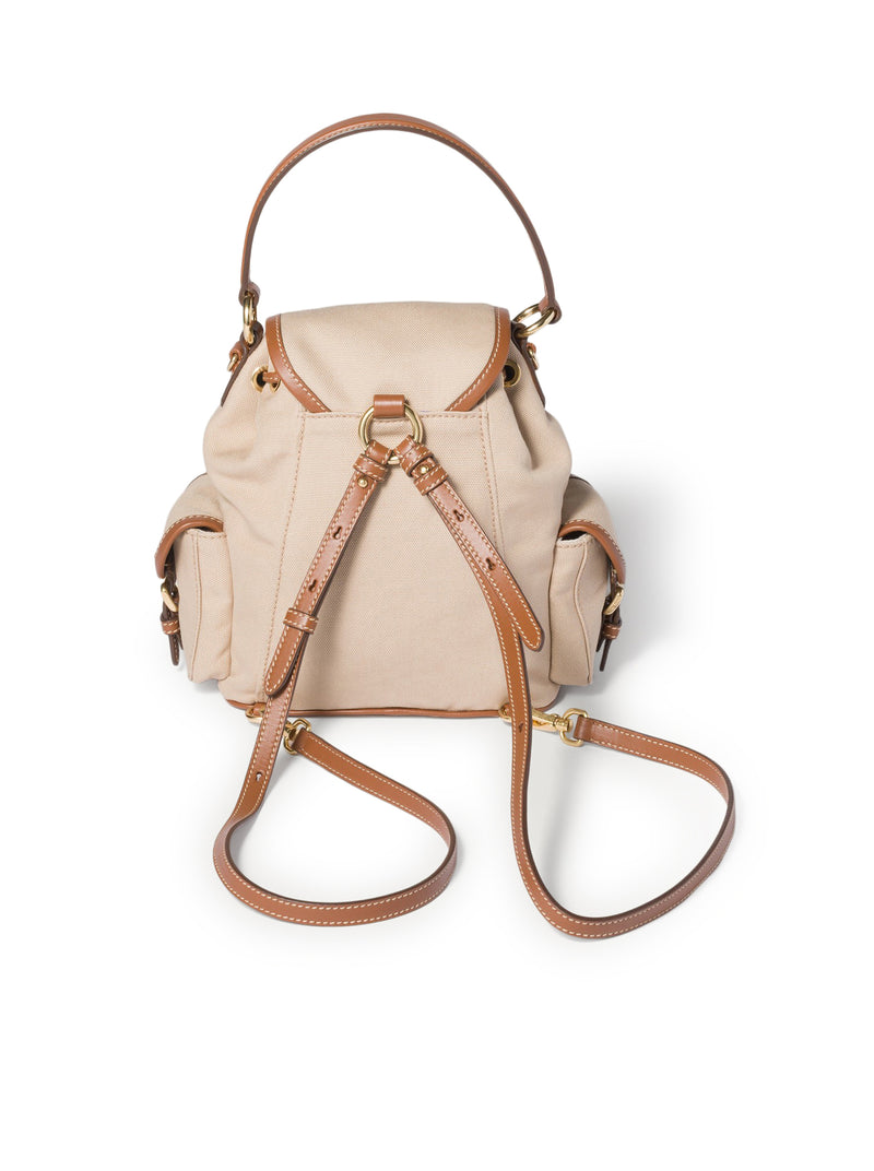 HEMP AND LEATHER BACKPACK