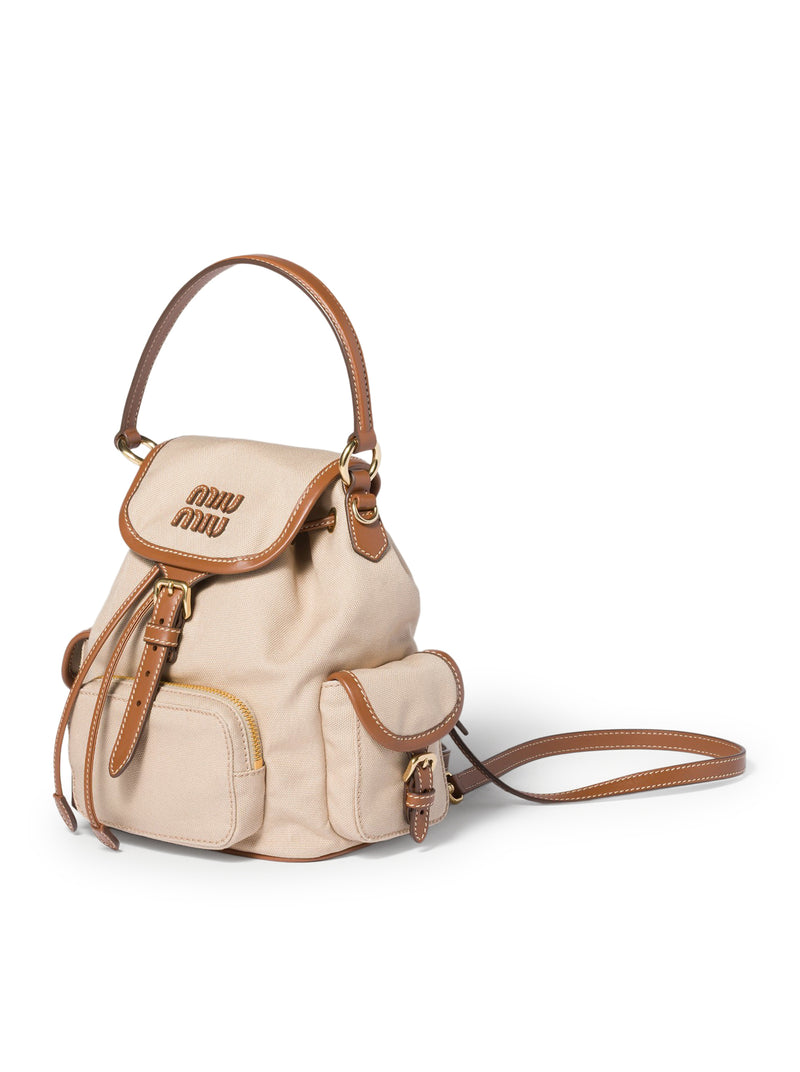 HEMP AND LEATHER BACKPACK