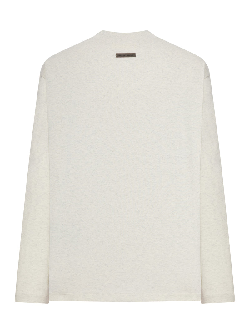CREW NECK LONG SLEEVE COTTON T-SHIRT