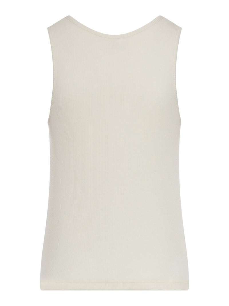 CASSANDRE TANK TOP IN RIBBED COTTON JERSEY