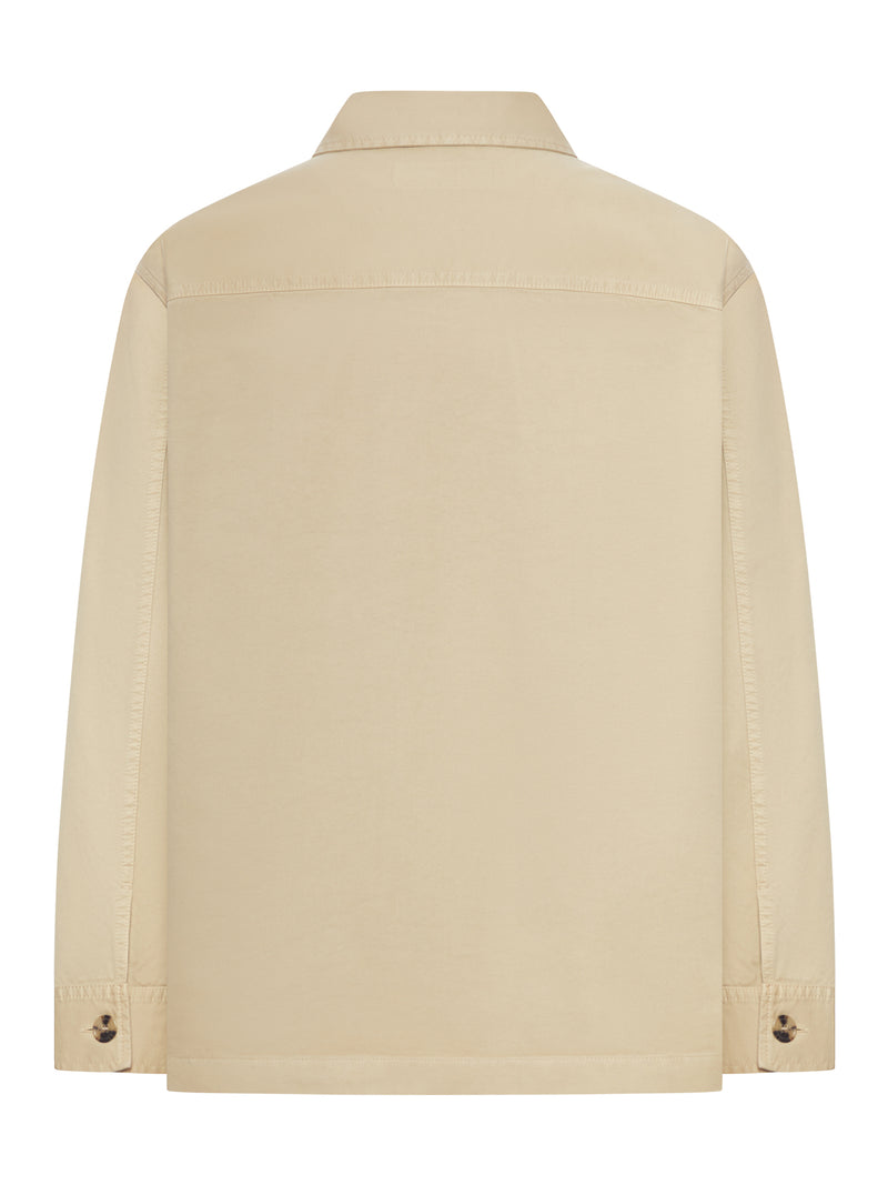 CASSANDRE OVERSHIRT IN COTTON AND LINEN GABARDINE