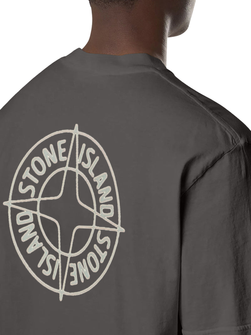 CREW NECK COTTON T-SHIRT WITH PRINT