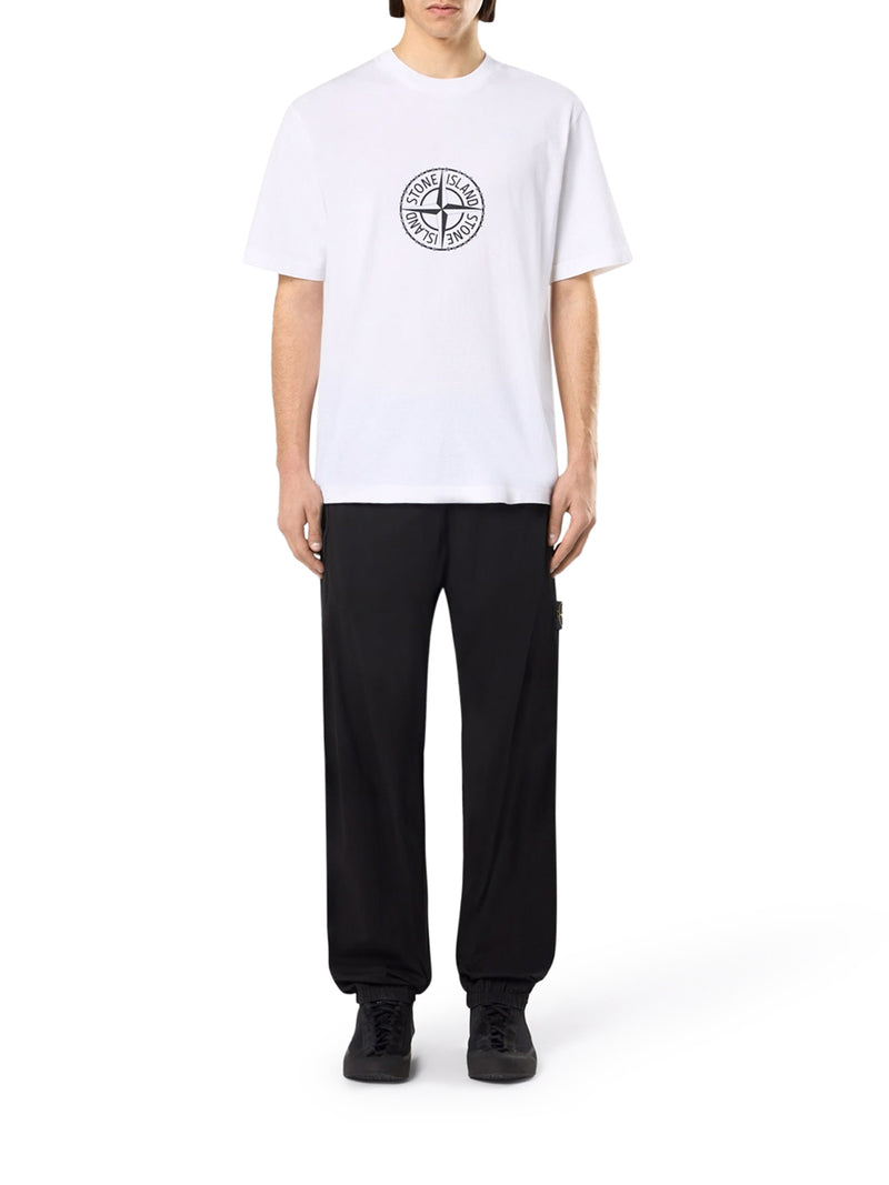 ORGANIC COTTON T-SHIRT WITH `ALL AROUND COMPASS` PRINT