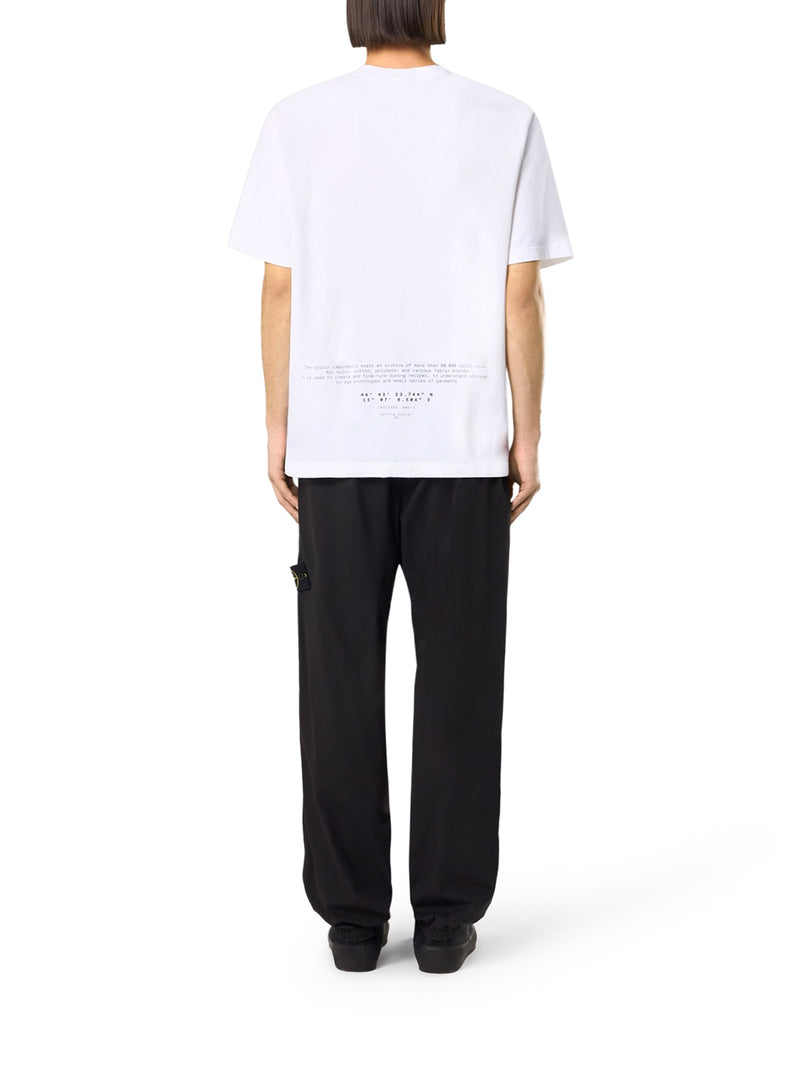 ORGANIC COTTON T-SHIRT WITH `ALL AROUND COMPASS` PRINT