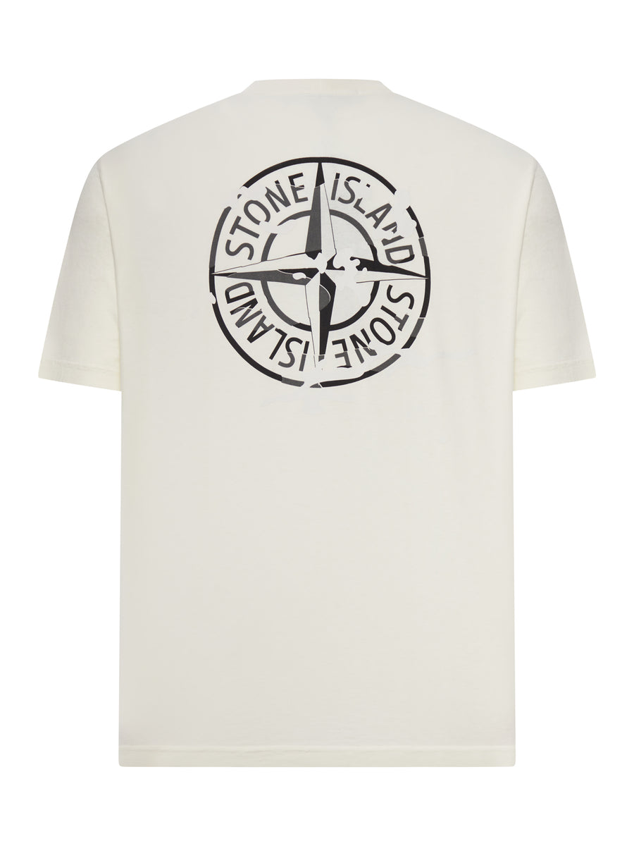 T-SHIRT WITH COMPASS LOGO PRINT – Suit Negozi Eu