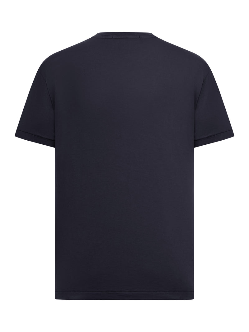 SHORT-SLEEVE T-SHIRT WITH COMPASS PATCH BLUE