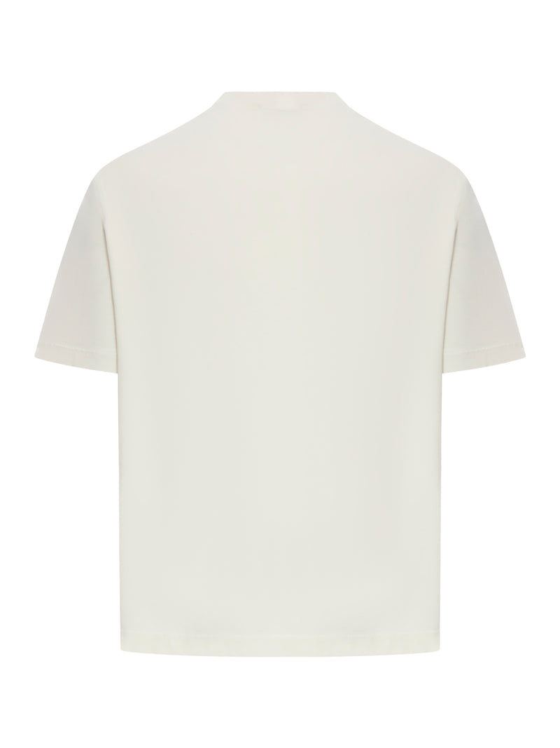 REGULAR FIT T-SHIRT WITH COMPASS LOGO