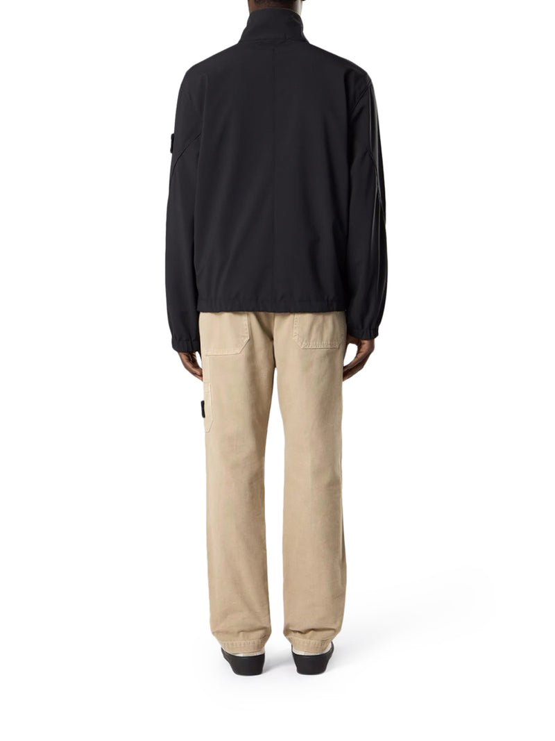 JACKET WITH STIFF COLLAR IN TECHNICAL MATERIAL