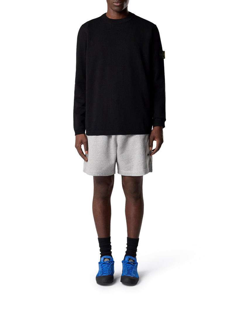 LOOSE FIT RIBBED CREW NECK SWEATER