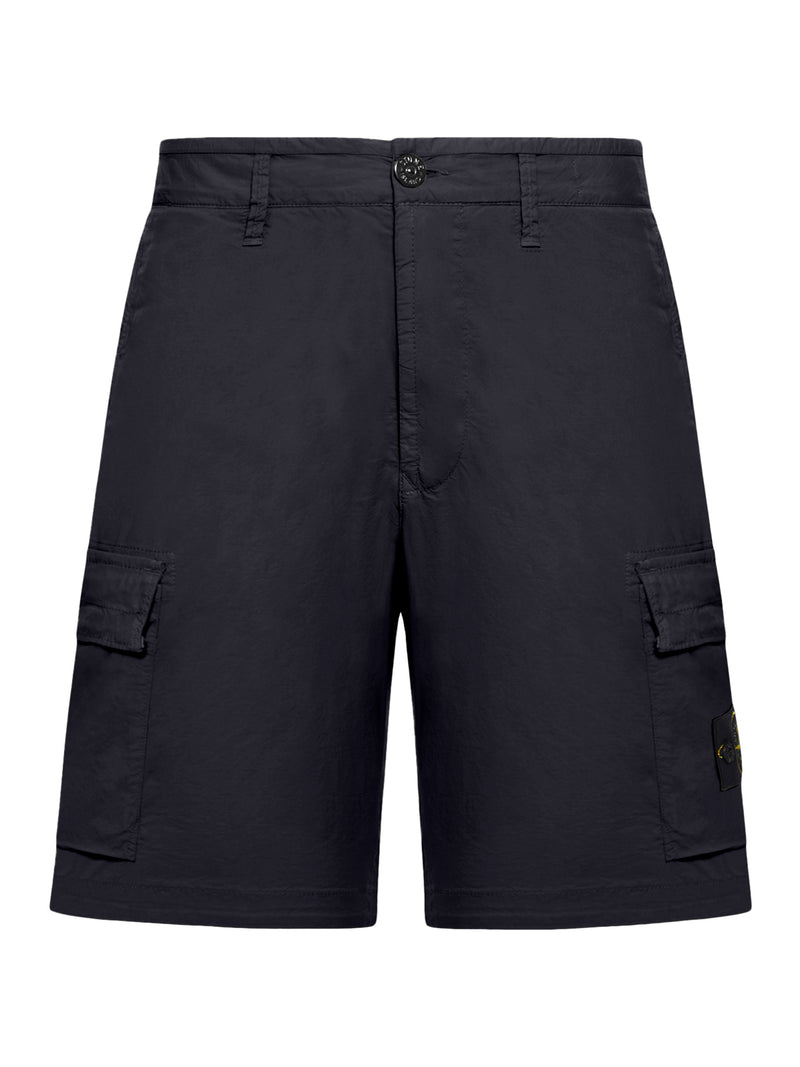 CARGO BERMUDA SHORTS WITH REMOVABLE BADGE