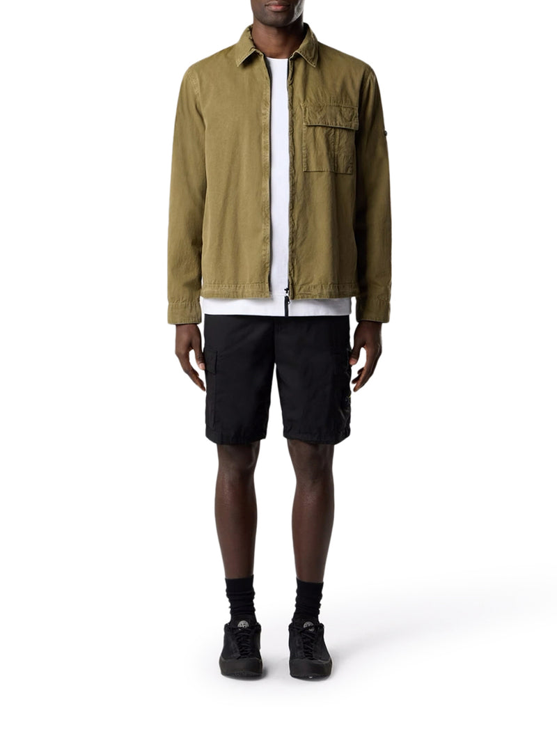 CARGO BERMUDA SHORTS WITH REMOVABLE BADGE