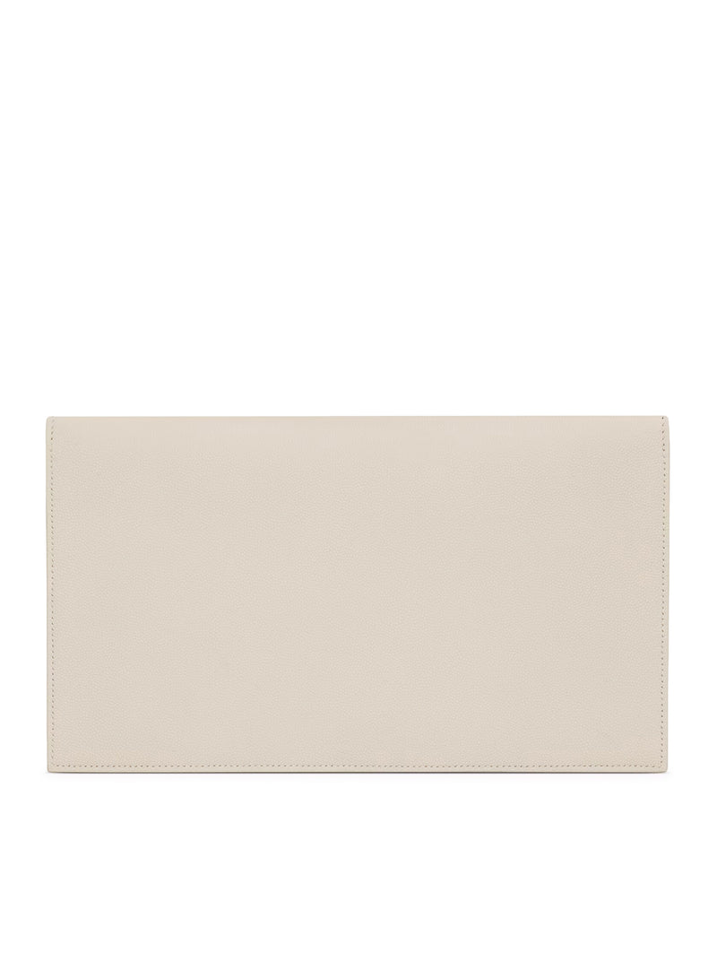 UPTOWN CLUTCH IN GRAIN DE POUDRE EMBOSSED LEATHER