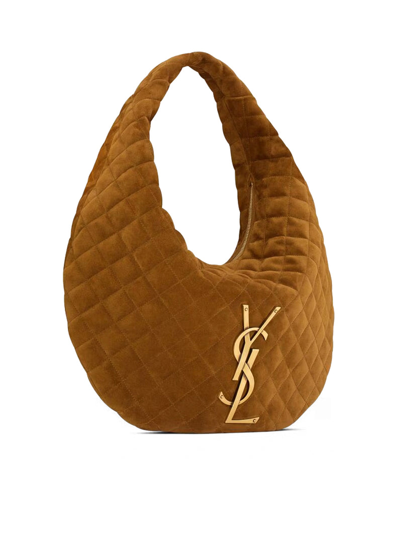 ICARE QUILTED SUEDE HOBO BAG