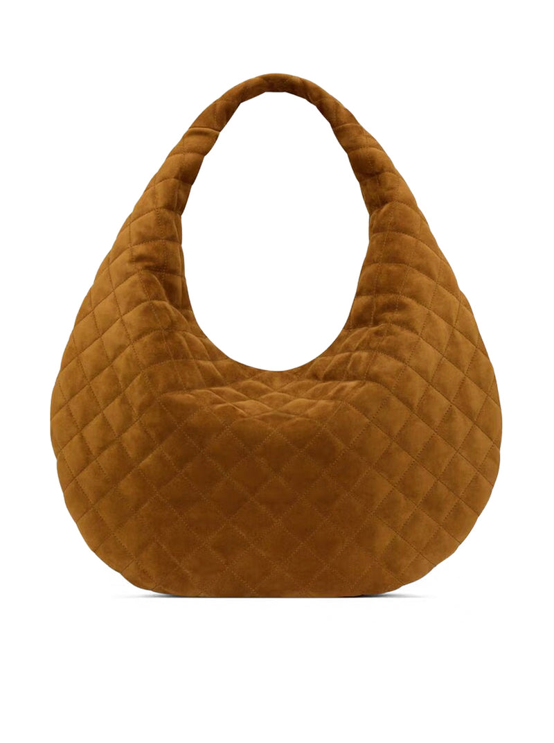 ICARE QUILTED SUEDE HOBO BAG