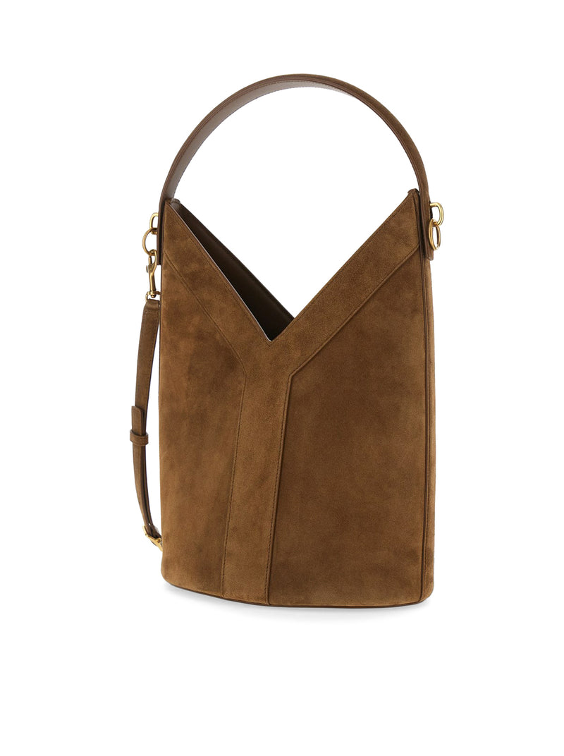 Y LONG BUCKET BAG IN SUEDE