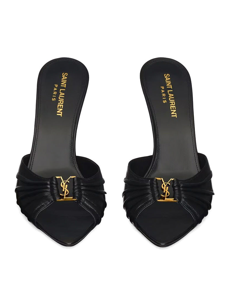 SMOOTH LEATHER BABYLONE MULE