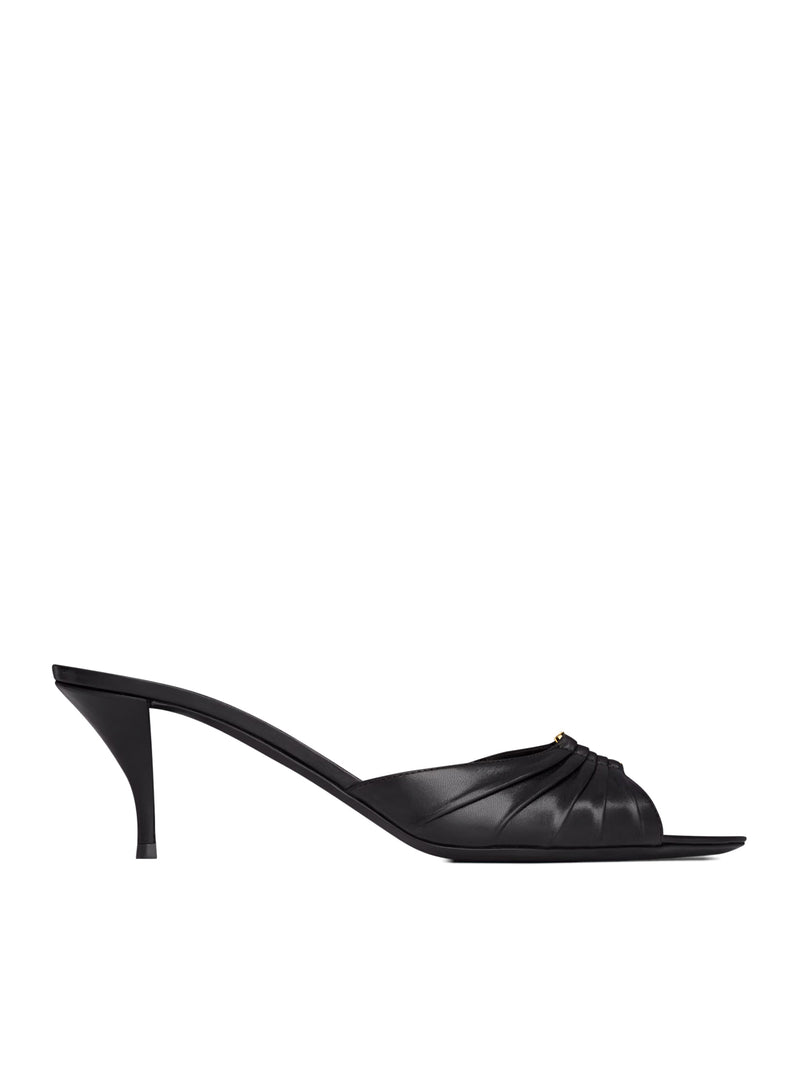 SMOOTH LEATHER BABYLONE MULE