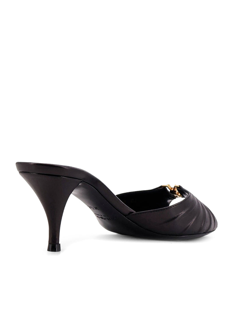 SMOOTH LEATHER BABYLONE MULE