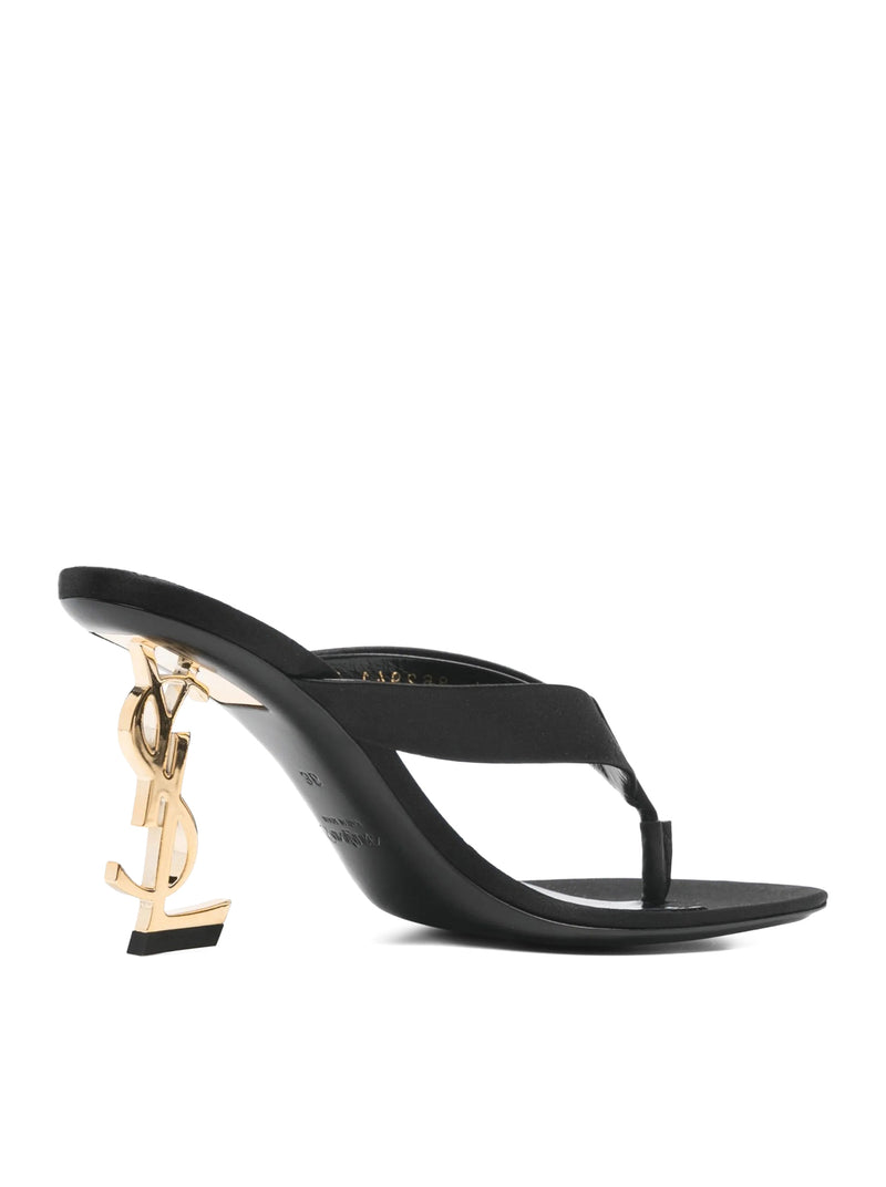 OPYUM MULES IN SATIN CREPE