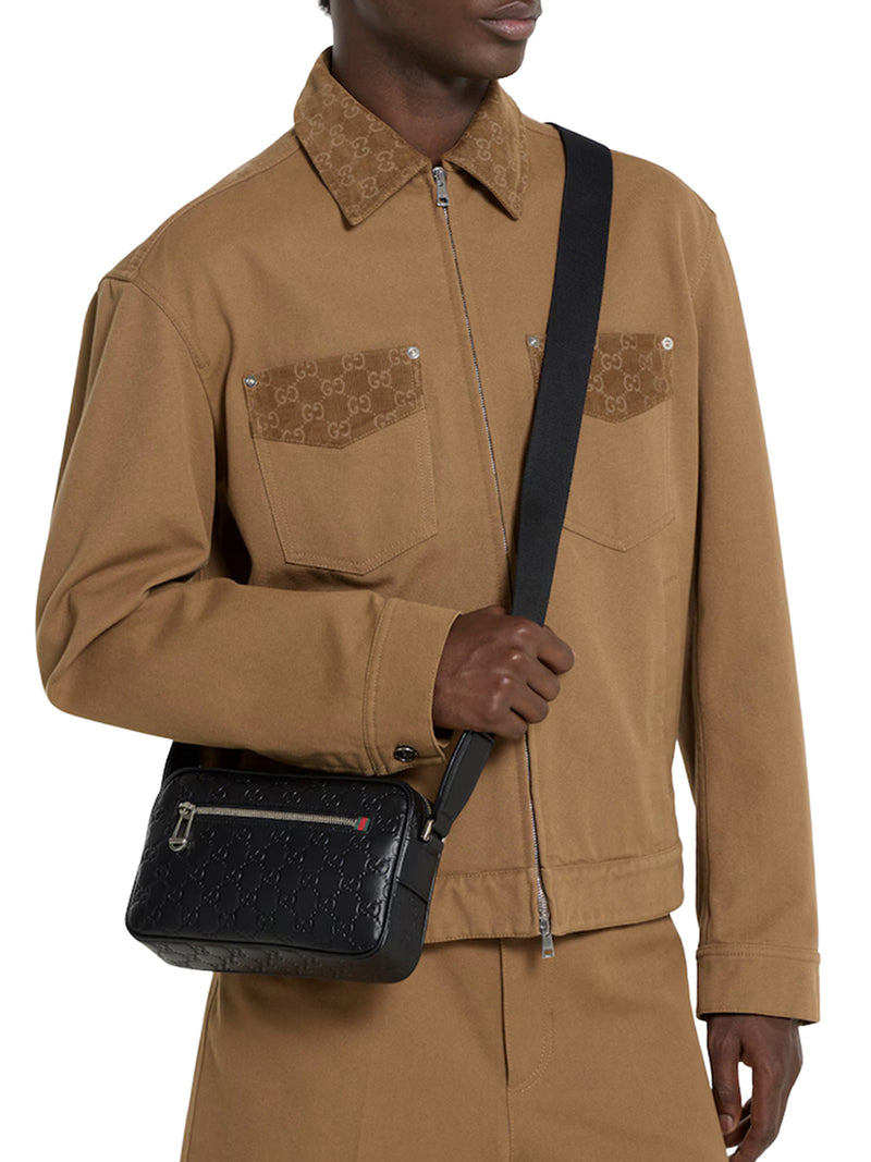 SMALL GG EMBLEM SHOULDER BAG