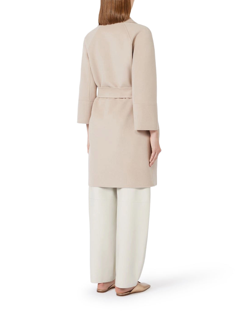ARONA SHORT COAT IN BEIGE ROSE WOOL