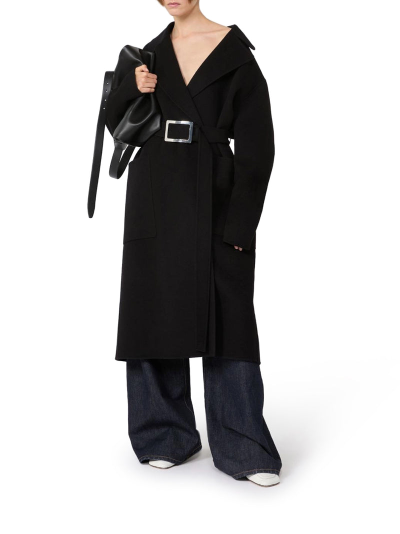 PURE WOOL ROBE COAT