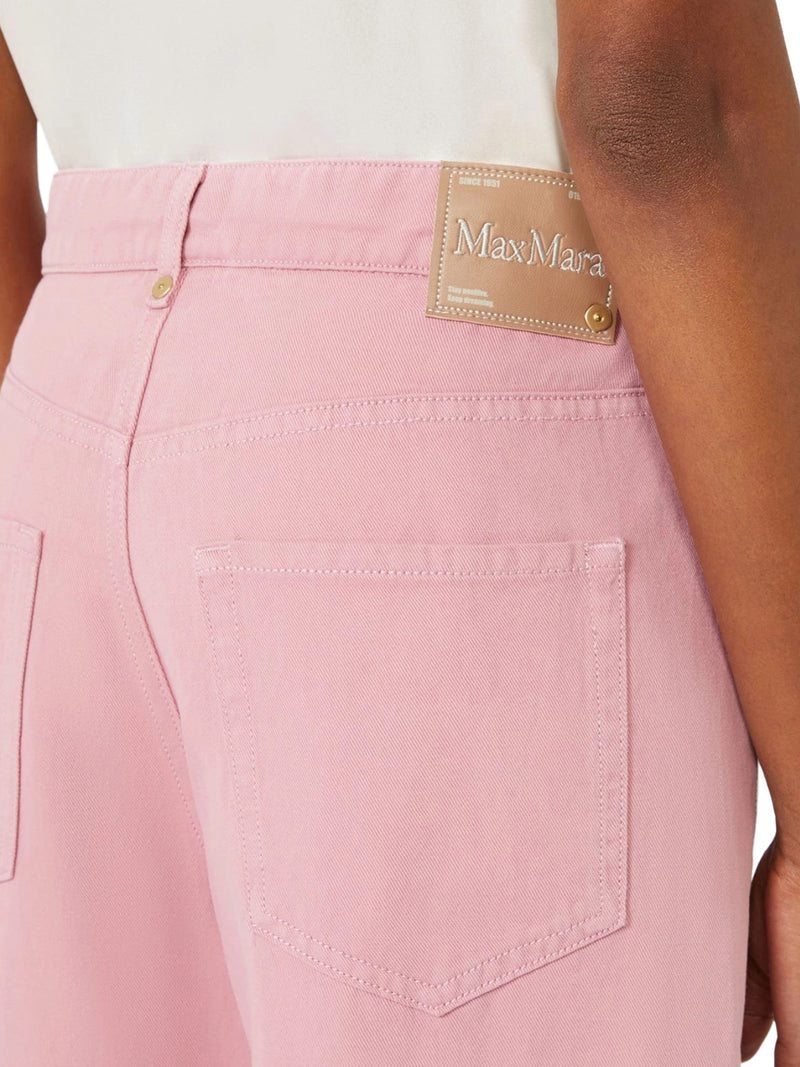 5-POCKET COTTON AND LINEN TROUSERS