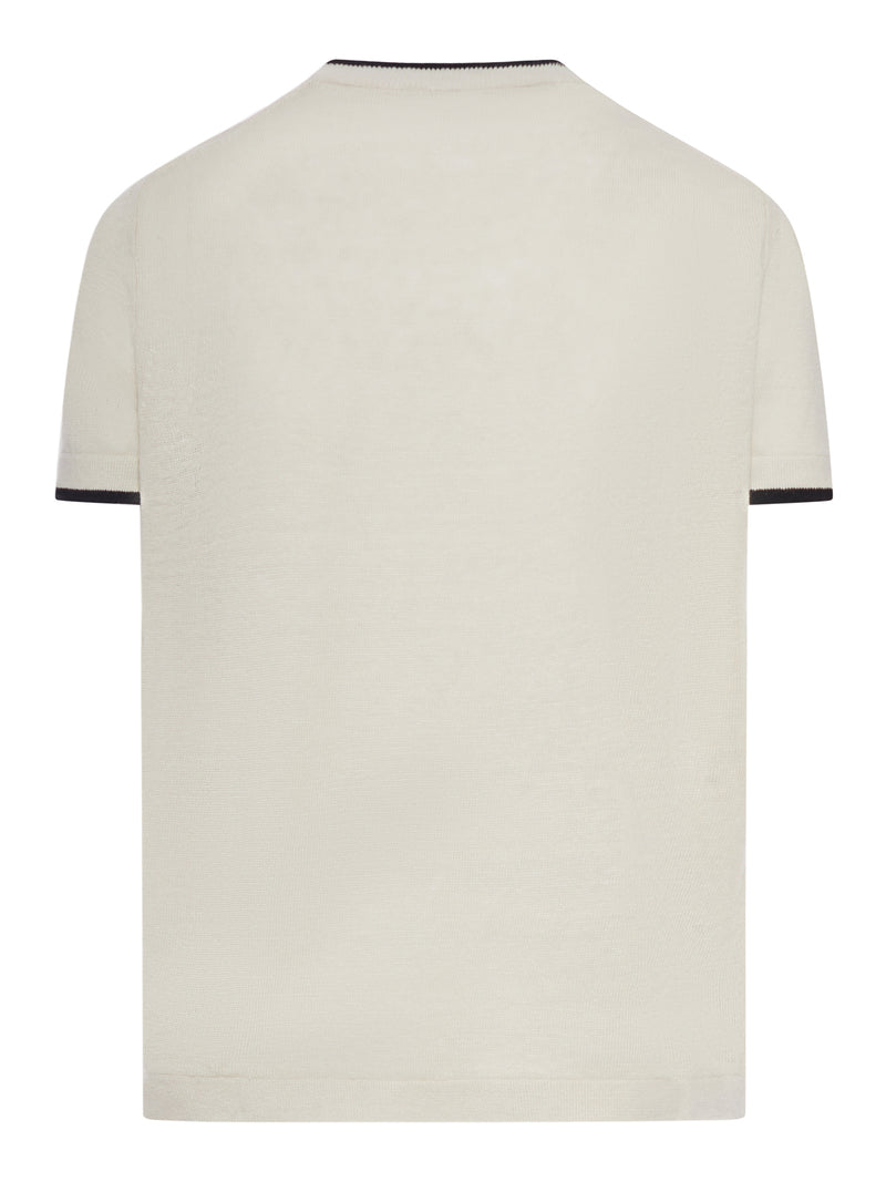 NORDIC LINEN SWEATER WITH FRONT GRAPHICS