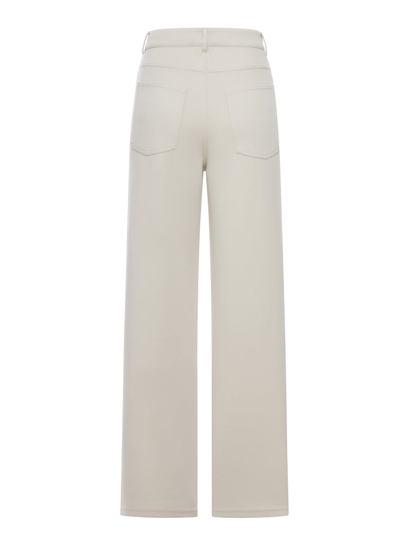 BRIOSO WIDE LEG COTTON TROUSERS