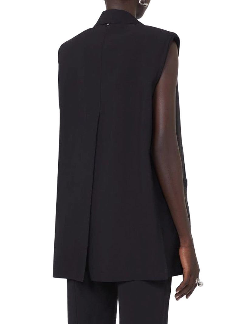 OVERSIZED VEST IN WASHED VISCOSE
