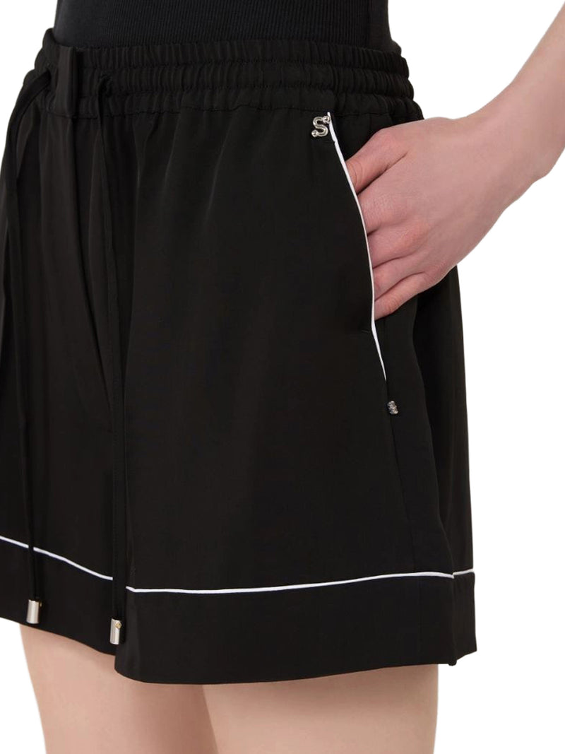 SATIN JOGGER SHORTS
