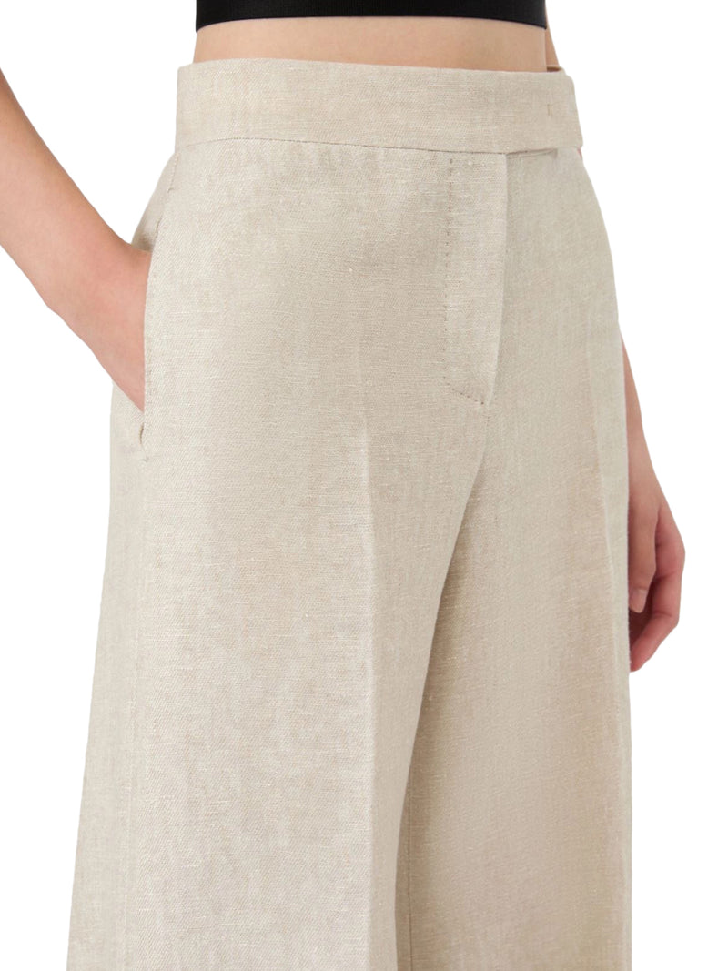 WIDE LINEN DRILL TROUSERS