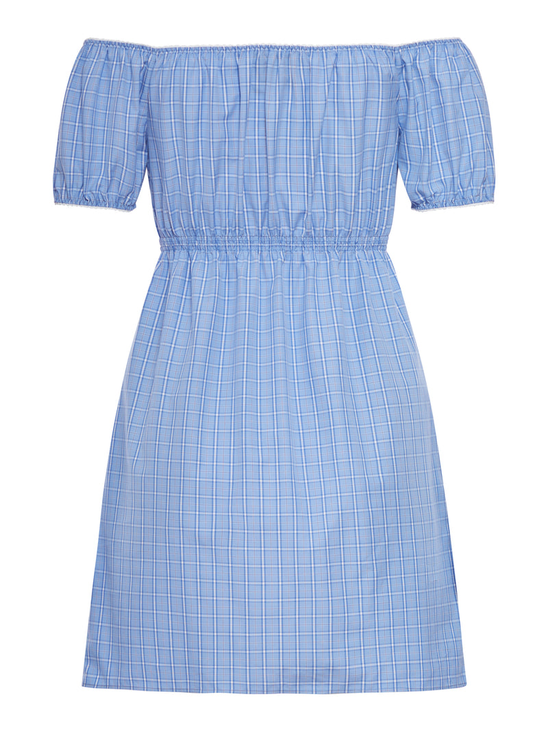 COTTON POPLIN MIDI DRESS