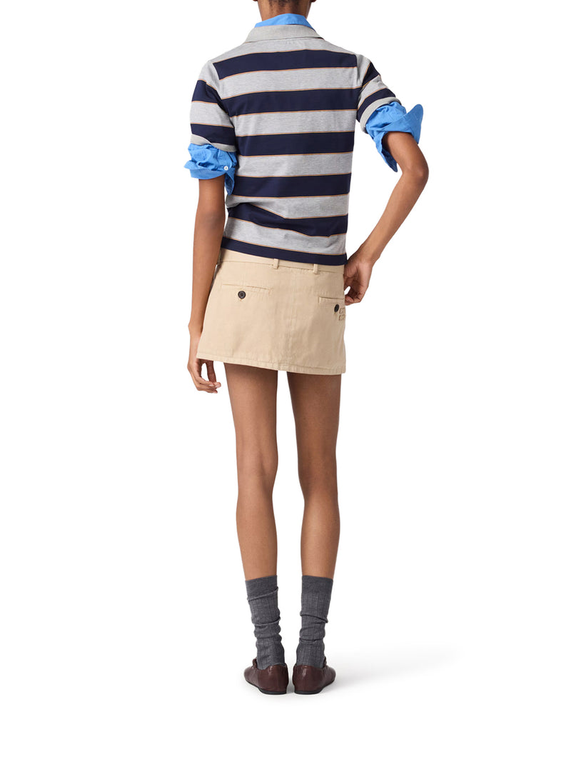 OLD GABARDINE MINISKIRT