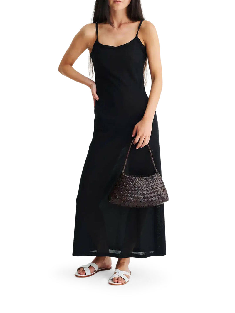 ROSANNA MINI BAG IN DARK BROWN WOVEN LEATHER