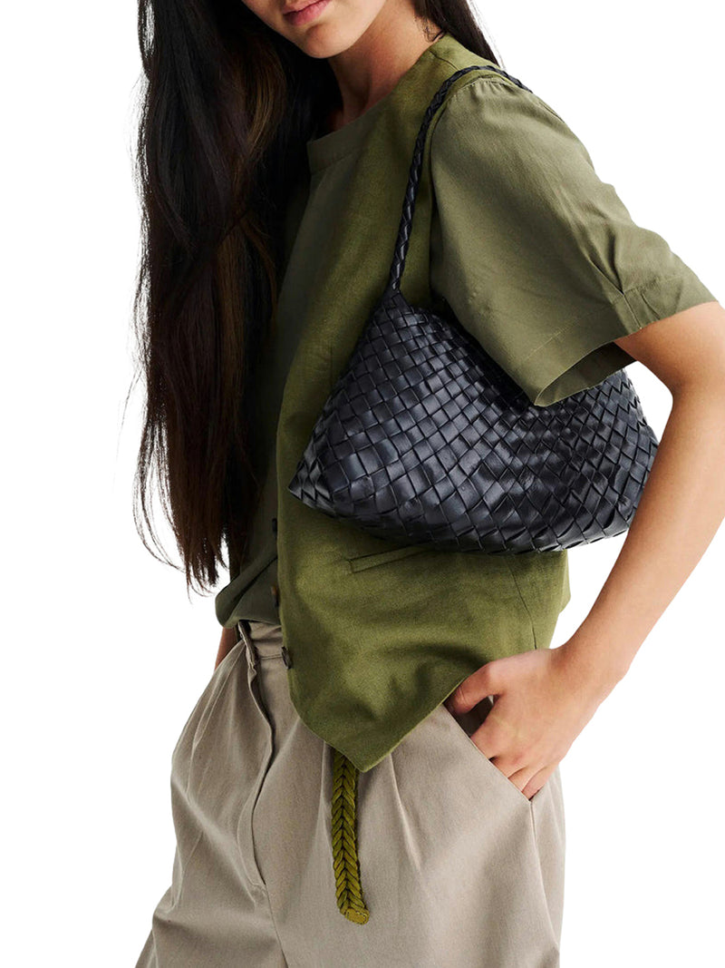 ROSANNA MINI BAG IN WOVEN LEATHER