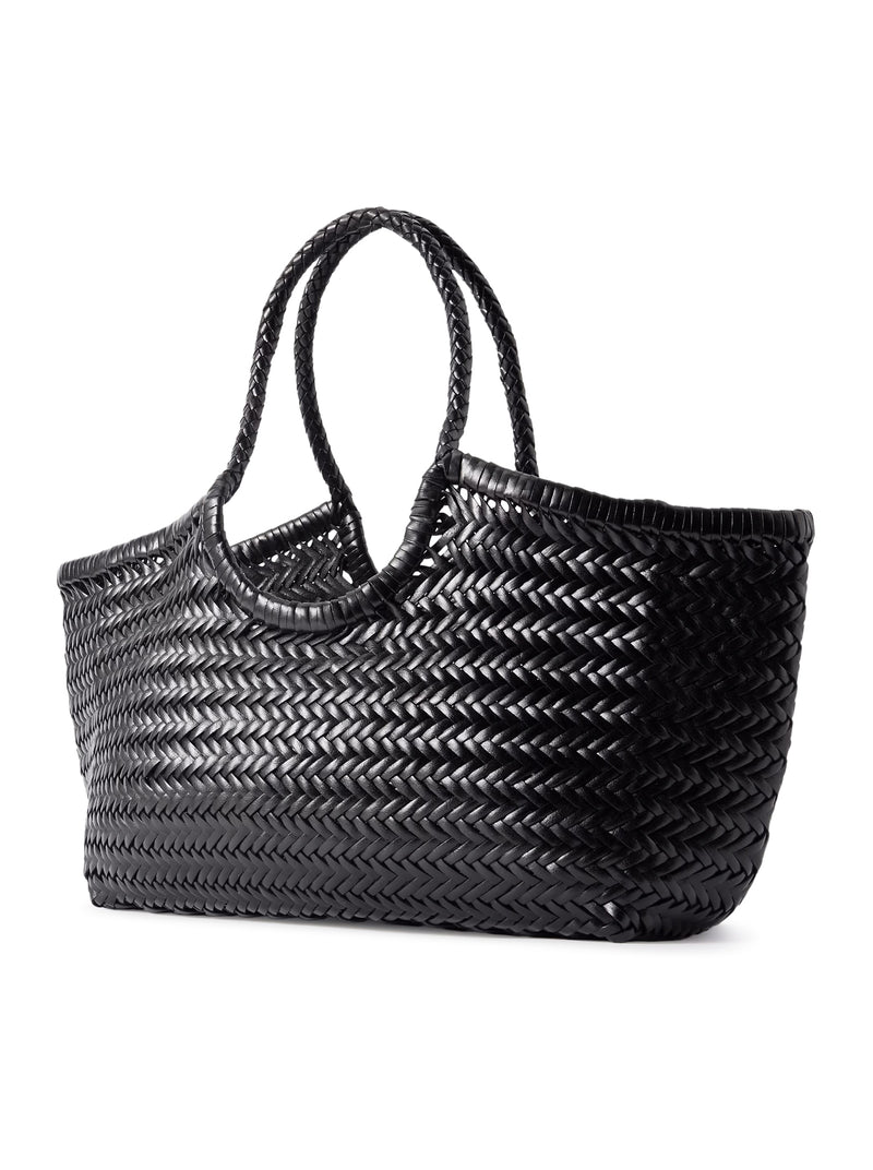 NANTUCKET BIG TOTE BAG IN WOVEN LEATHER