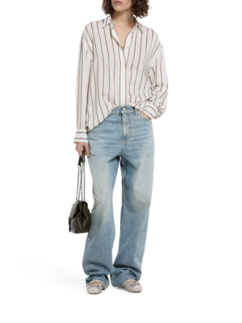 COTTON DENIM TROUSERS