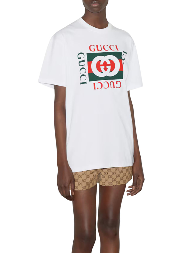 COTTON JERSEY T-SHIRT WITH PRINTED LOGO