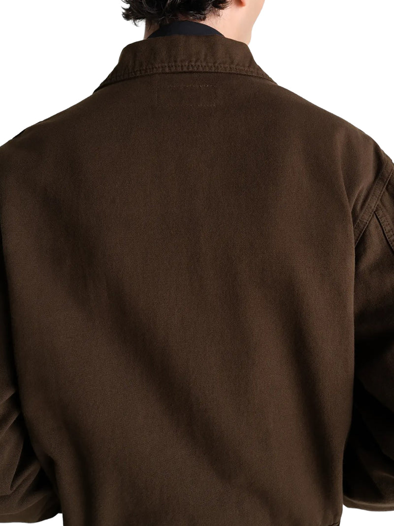 TRUCKER JACKET IN DYED BROKEN TWILL