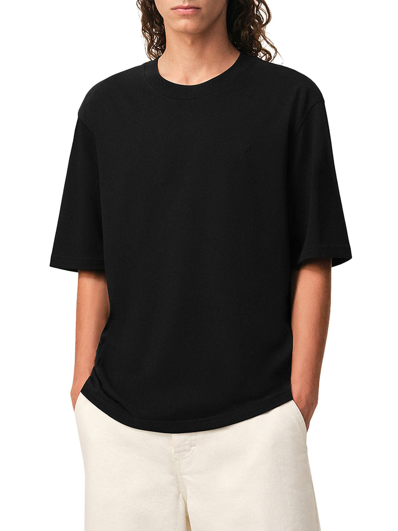 CREW NECK COTTON T-SHIRT WITH AMI DE COEUR LOGO