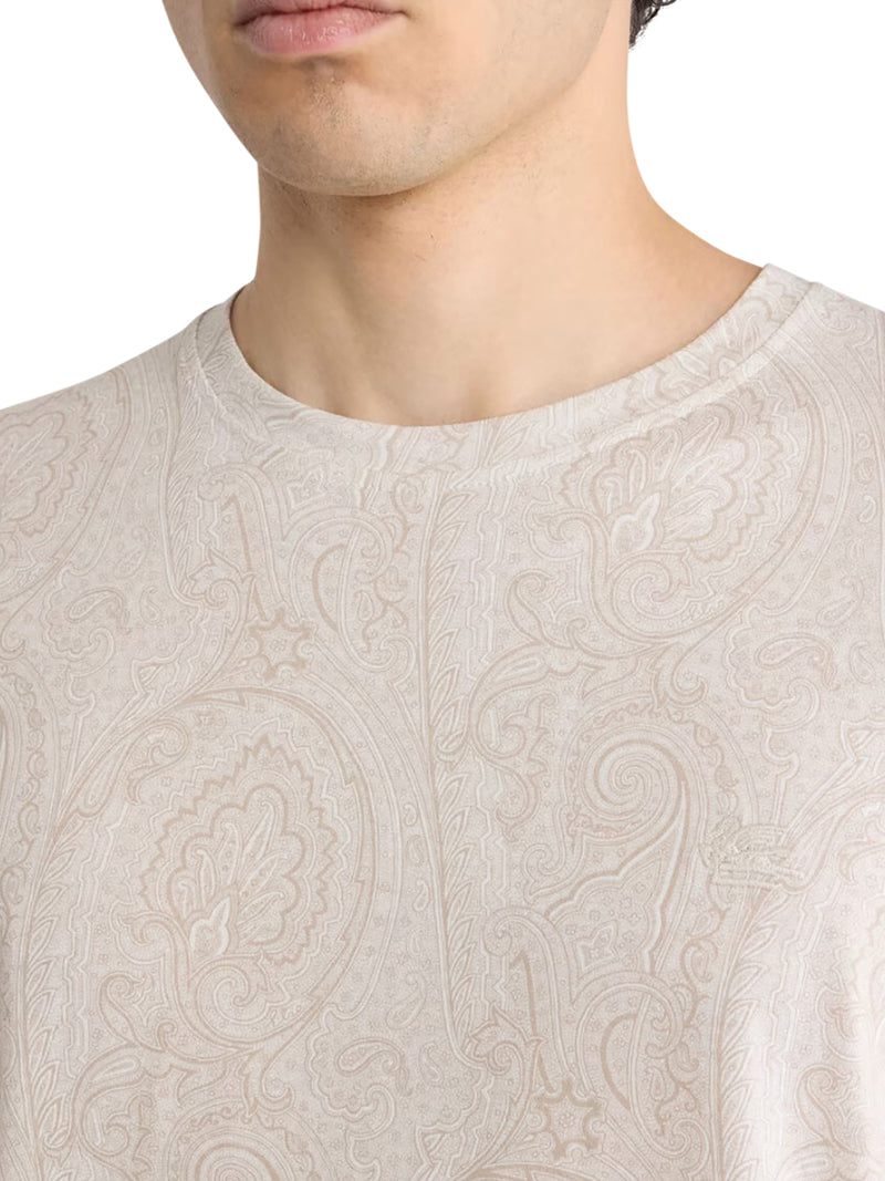 COTTON T-SHIRT WITH ARNICA PATTERN