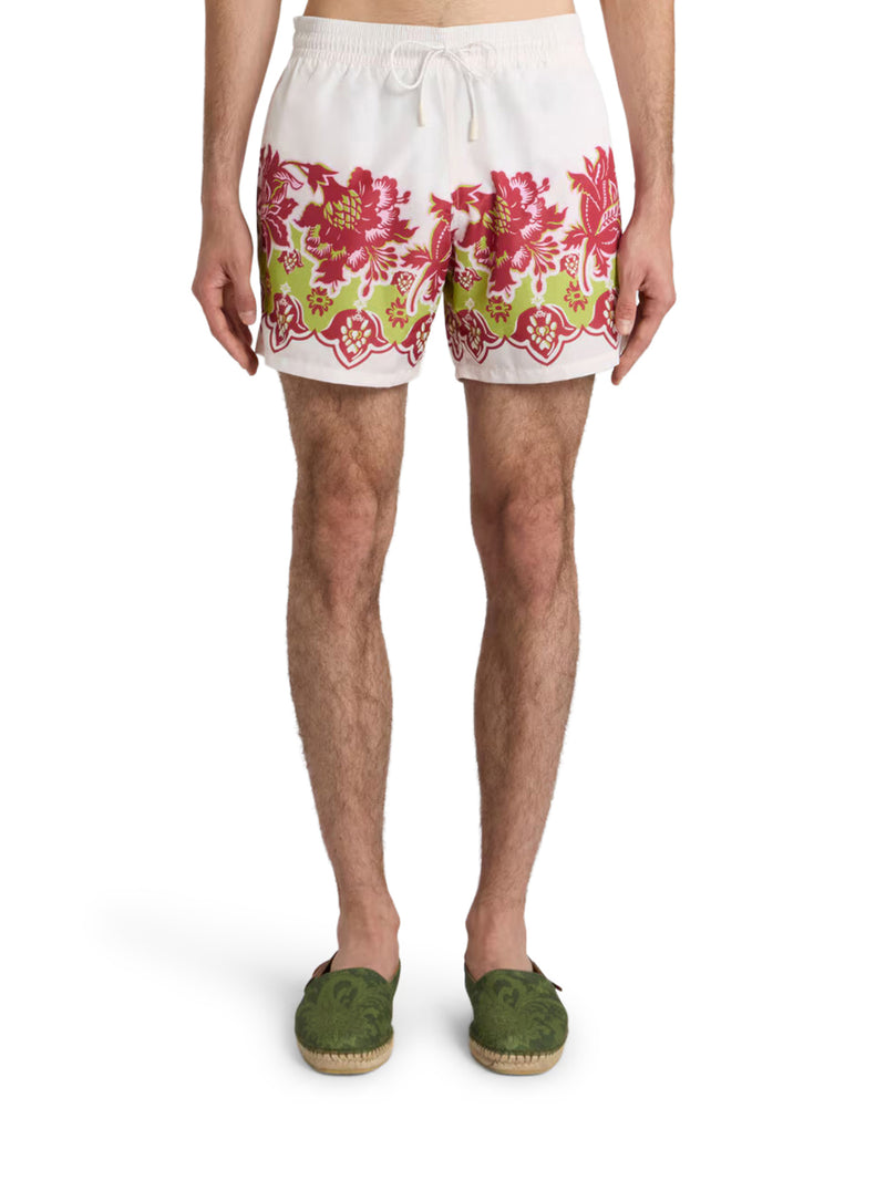 SWIMWEAR WITH PLACED FLORAL PRINT