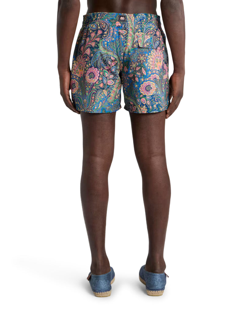 FLORAL PAISLEY PATTERN SWIMSUIT