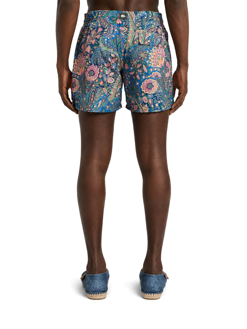 FLORAL PAISLEY PATTERN SWIMSUIT