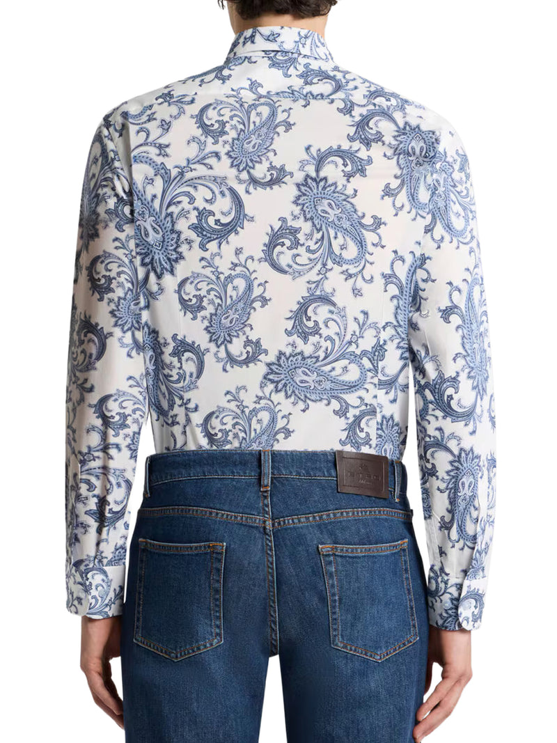 COTTON SHIRT WITH PAISLEY PATTERN