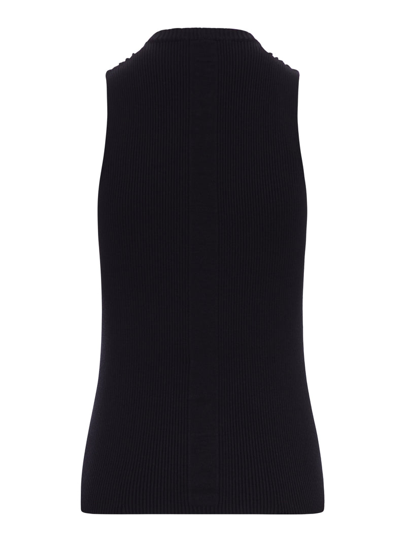 RIBBED SLEEVELESS TOP