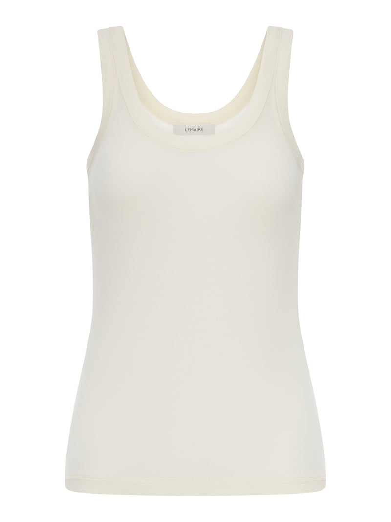 RIBBED COTTON TANK TOP