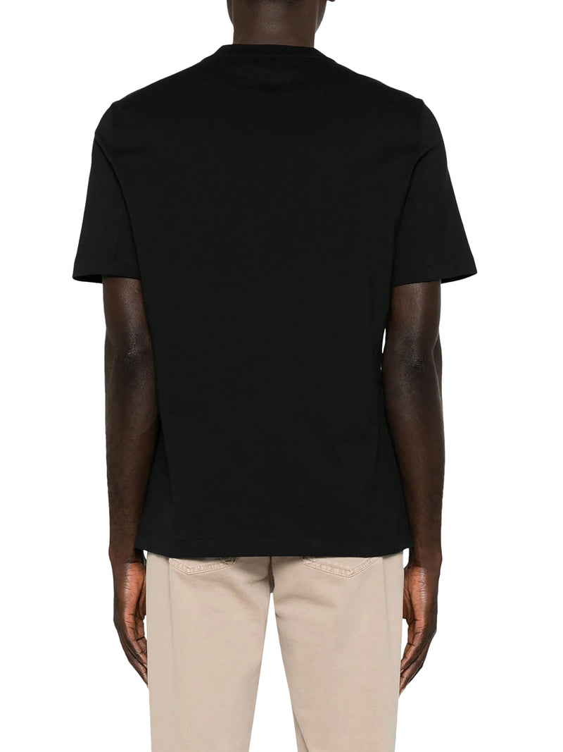 COTTON T-SHIRT WITH CONTRASTING LOGO PRINT