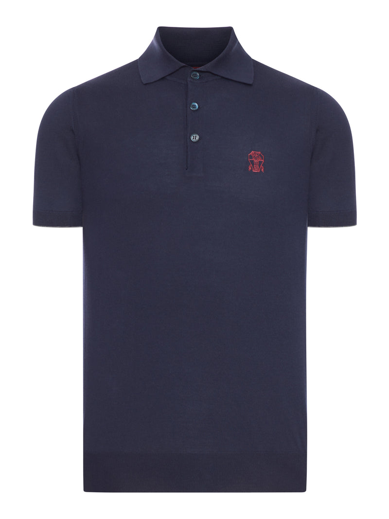SHORT-SLEEVED COTTON POLO SHIRT